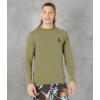 Volcom Men’s Standard Taunt UPF 50+ Long Sleeve Loose Fit Rashguard(Military Taunt)