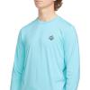 Volcom Men’s Standard Taunt UPF 50+ Long Sleeve Loose Fit Rashguard(Resin Blue)