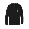 Volcom Men’s Standard Taunt UPF 50+ Long Sleeve Loose Fit Rashguard(Black White)