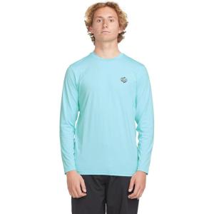 Volcom Men’s Standard Taunt UPF 50+ Long Sleeve Loose Fit Rashguard(Resin Blue)