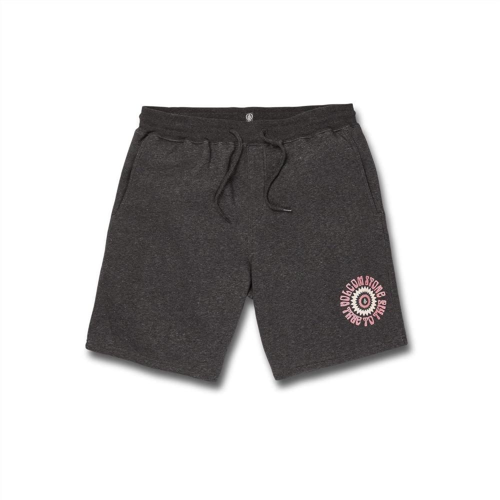 image:imageVolcom Mens Elastic Waist SweatShorts with Drawstring Fleece Lounge Shorts Soft Cotton Blend Relaxed FitHeather Booker