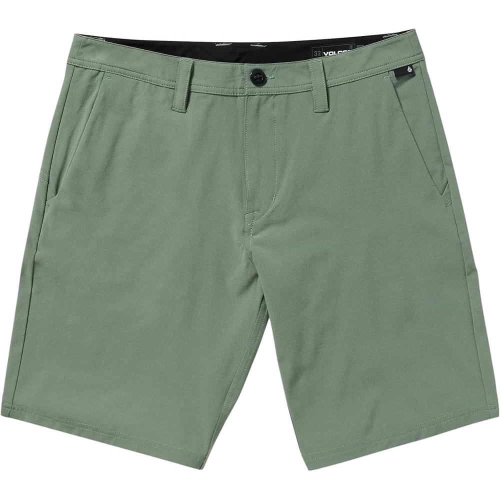 image:imageVolcom Mens Frickin Cross Shred Static 20 Hybrid ShortsLight Olive