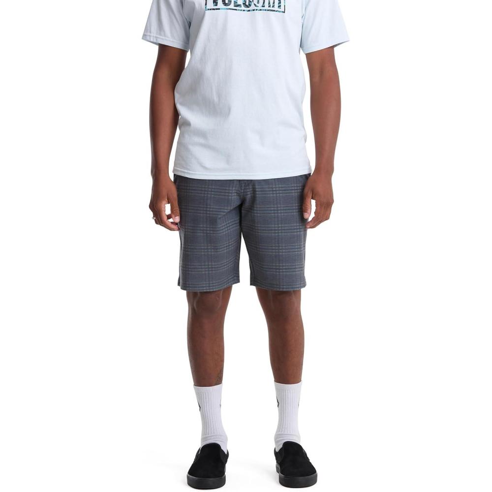 image:imageVolcom Mens Frickin Cross Shred Static 20 Hybrid ShortsSlate