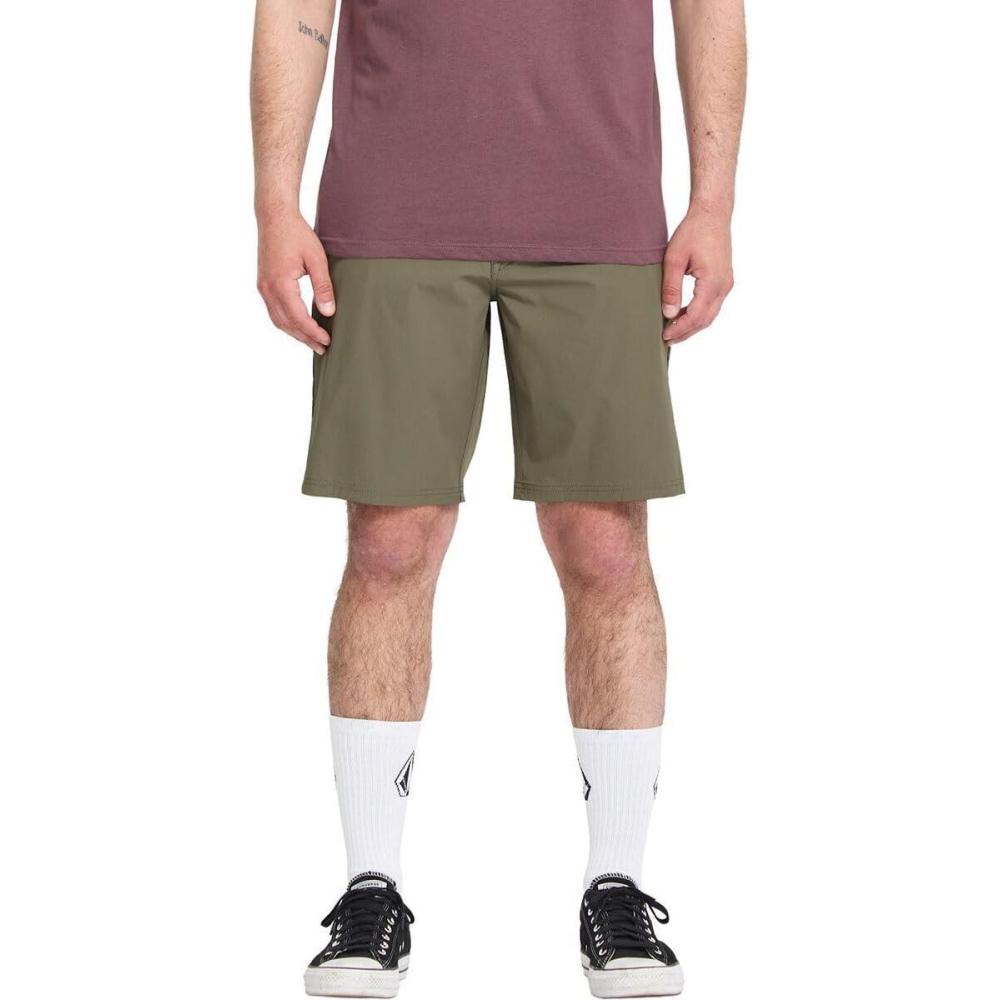 image:imageVolcom Mens Frickin Cross Shred Static 20 Hybrid ShortsSurplus Green