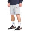 Volcom Men’s Elastic Waist SweatShorts with Drawstring – Fleece Lounge Shorts, Soft Cotton Blend, Relaxed Fit(Grey White)