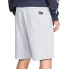 Volcom Men’s Elastic Waist SweatShorts with Drawstring – Fleece Lounge Shorts, Soft Cotton Blend, Relaxed Fit(Grey White)