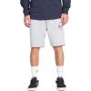 Volcom Men’s Elastic Waist SweatShorts with Drawstring – Fleece Lounge Shorts, Soft Cotton Blend, Relaxed Fit(Grey White)
