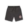 Volcom Men’s Elastic Waist SweatShorts with Drawstring – Fleece Lounge Shorts, Soft Cotton Blend, Relaxed Fit(Heather Booker)