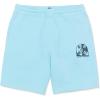 Volcom Men’s Elastic Waist SweatShorts with Drawstring – Fleece Lounge Shorts, Soft Cotton Blend, Relaxed Fit(Horizon Blue)