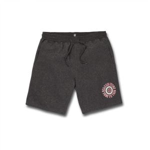 Volcom Men’s Elastic Waist SweatShorts with Drawstring – Fleece Lounge Shorts, Soft Cotton Blend, Relaxed Fit(Heather Booker)