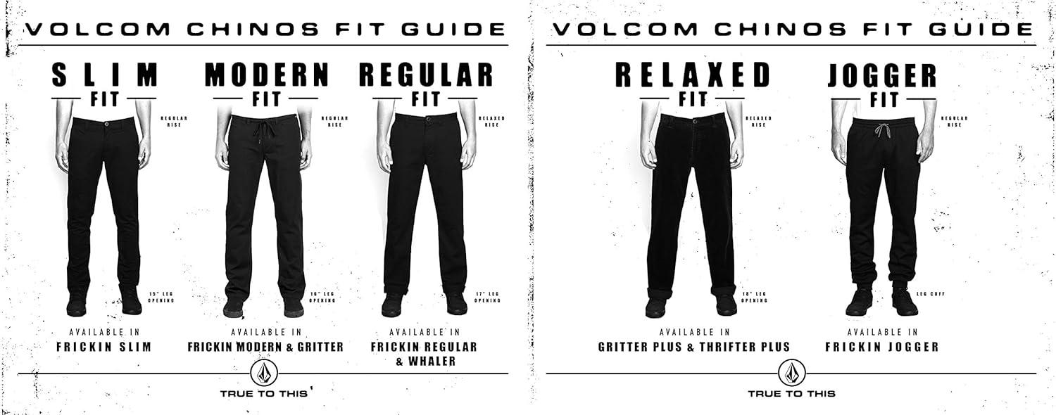 image:imageVolcom Mens Frickin Modern Stretch Chino Pant Everyday Wear Slim Fit Stretch Twill PantsKhaki Light