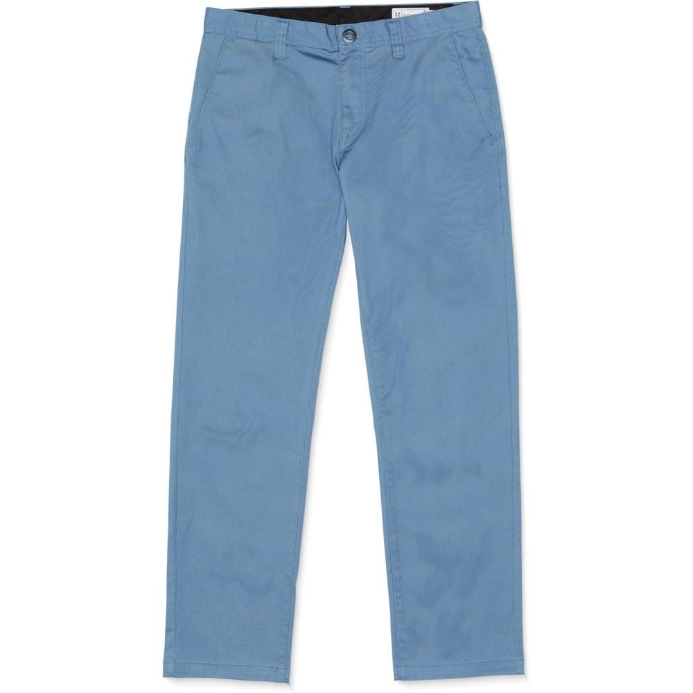 image:imageVolcom Mens Frickin Modern Stretch Chino Pant  Everyday Wear Slim Fit Stretch Twill PantsBlueberry