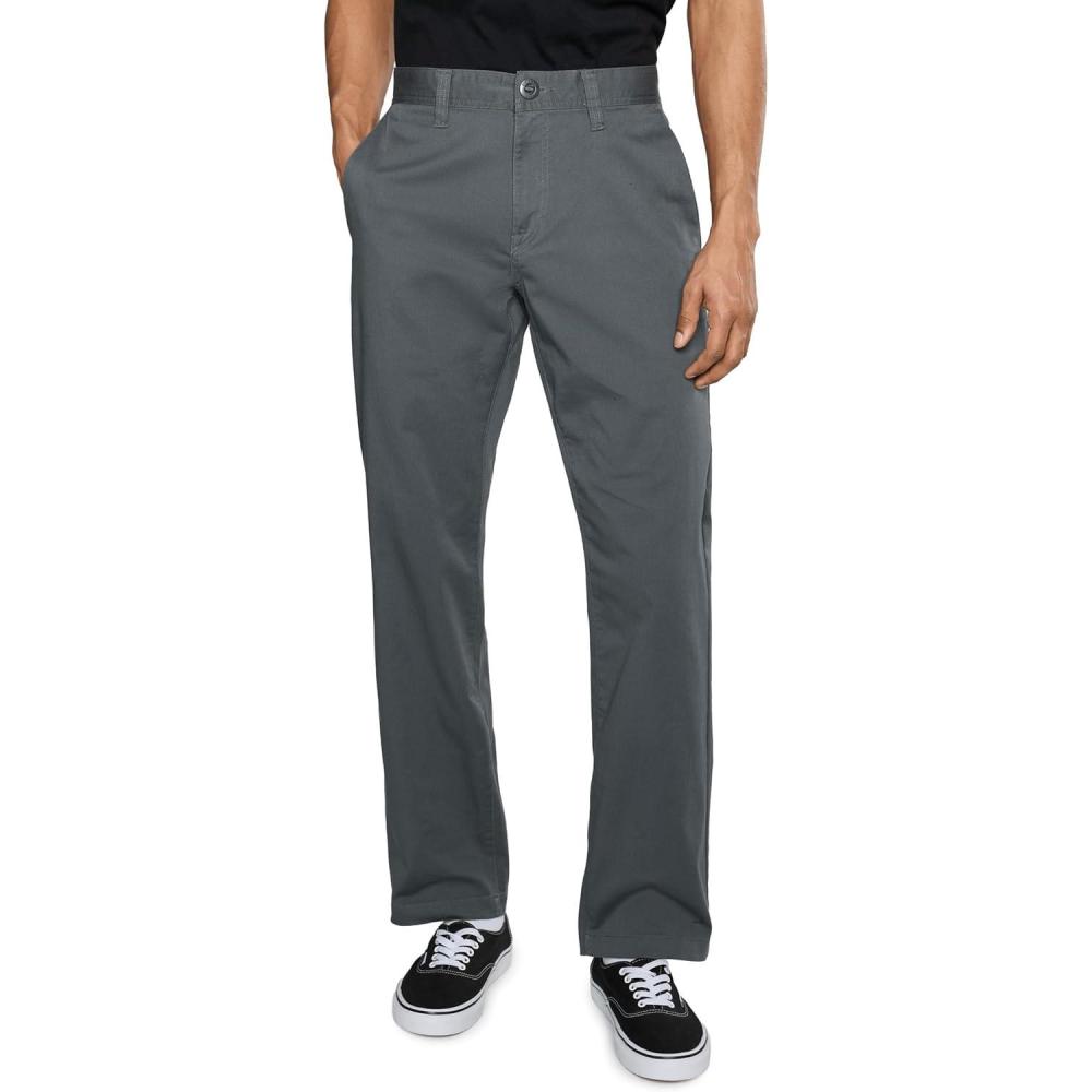 image:imageVolcom Mens Frickin Modern Stretch Chino Pant Everyday Wear Slim Fit Stretch Twill PantsDark Slate Blue