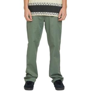 Volcom Mens Frickin Modern Stretch Chino Pant – Everyday Wear Slim Fit Stretch Twill Pants(Light Olive)
