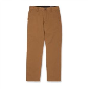 Volcom Mens Frickin Modern Stretch Chino Pant – Everyday Wear Slim Fit Stretch Twill Pants(Rubber)