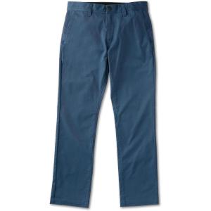 Volcom Mens Frickin Modern Stretch Chino Pant – Everyday Wear Slim Fit Stretch Twill Pants(Smokey Blue)