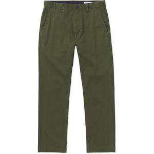 Volcom Mens Frickin Modern Stretch Chino Pant – Everyday Wear Slim Fit Stretch Twill Pants(Squadron Green)