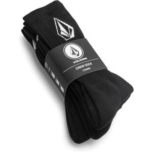 Volcom Men’s Full Stone Sock 3-Pack(Black)