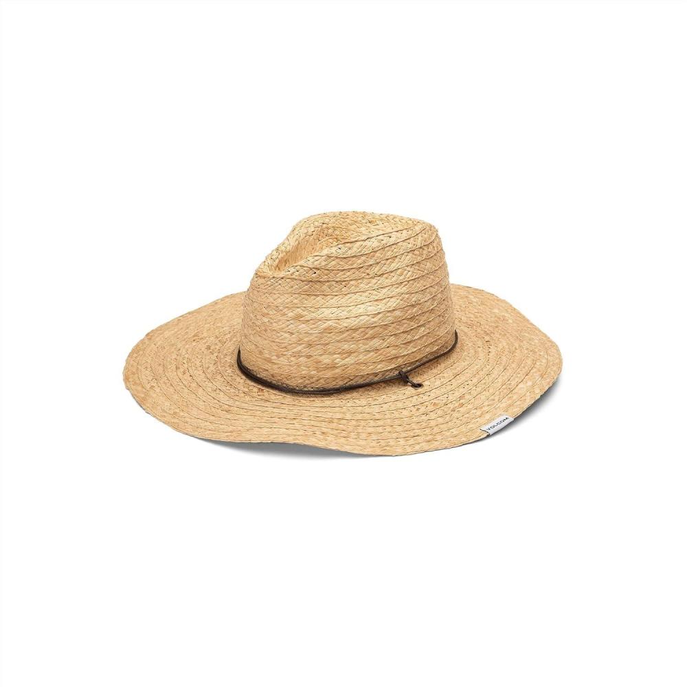 image:imageVolcom womens Voldora Wide Brim Straw Fedora Sun HatNatural