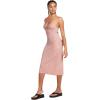 Volcom Women’s Race 2 Space Fitted Midi Length Halter Dress(Multi)