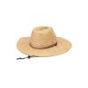 Volcom womens Voldora Wide Brim Straw Fedora Sun Hat(Natural)