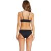 Volcom Simply Seam Less Vneck Bikini Top Swimwear(Blackout)