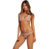 Volcom Simply Seam Less Vneck Bikini Top Swimwear(Multi Stripe)