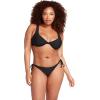 Volcom Women’s Bikini Top- Removable Cups, Adjustable Straps, Underwire Support- Beach & Pool Wear(Jet)