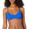 Volcom Simply Seam Less Vneck Bikini Top Swimwear(Marina Blue)