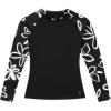 Volcom Women’s Simply Core Long Sleeve Rashguard UPF 50+(Almond Black)