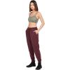 Volcom Womens Stone Stacked Slim Fit Jogger Pant(Burgundy)