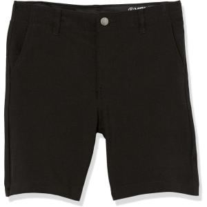 Volcom Boys’ Kerosene Hybrid Chino Shorts(Black)
