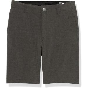 Volcom Boys’ Kerosene Hybrid Chino Shorts(Charcoal Heather)