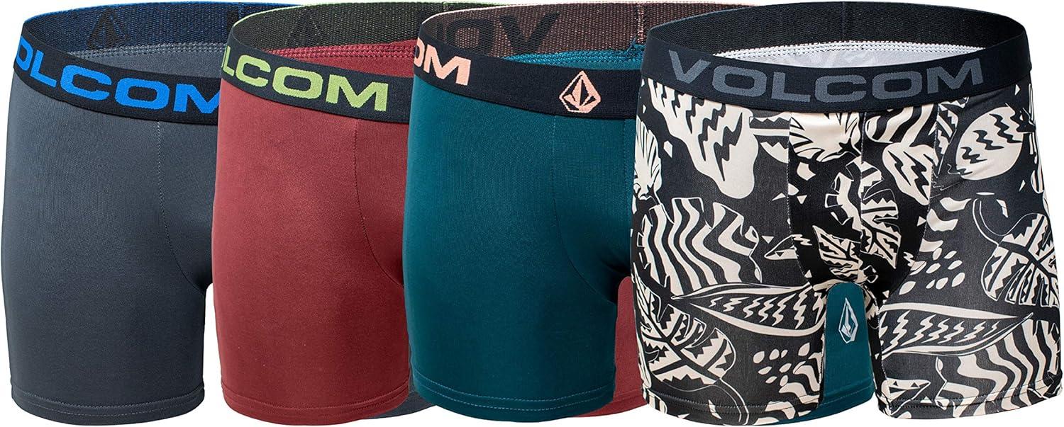 image:imageVolcom Boys Boxer Briefs Performance UnderwearMultiGreenMaroonGrey
