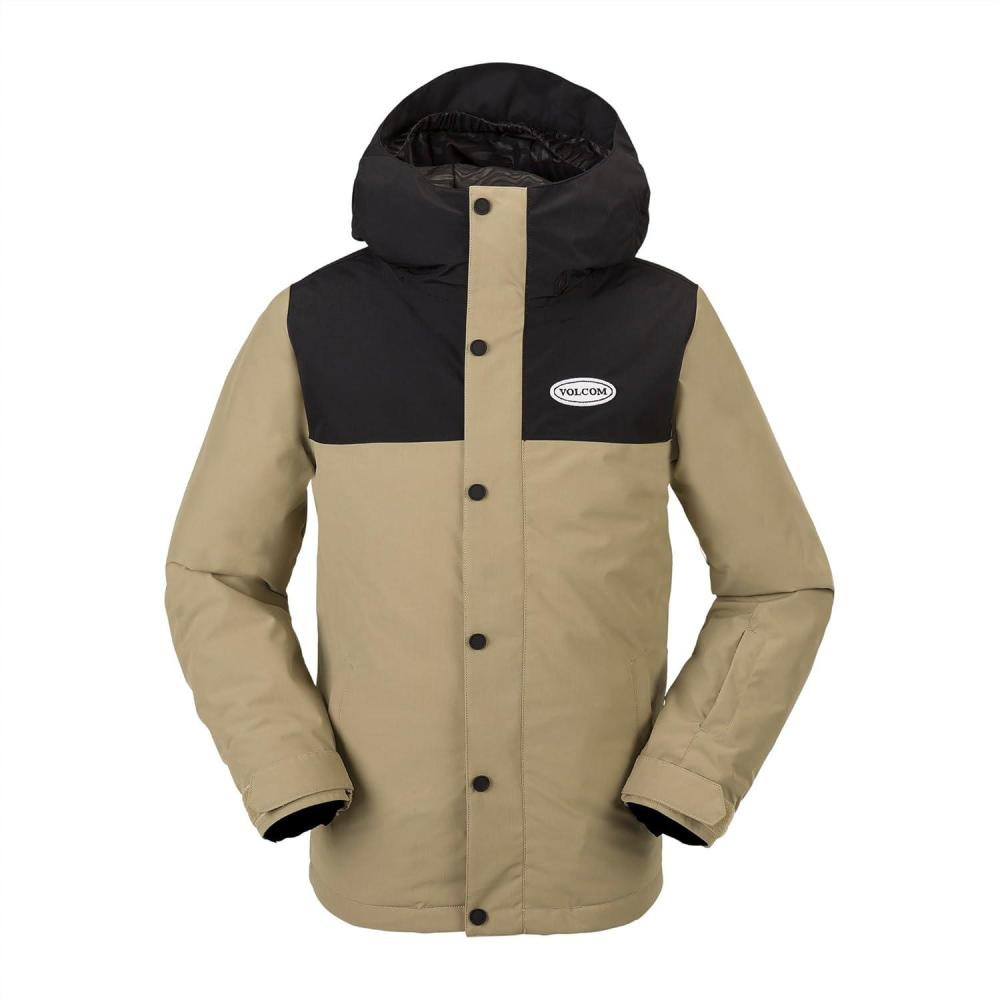 image:imageVolcom boys Stone 91 Insulated Snowboard Winter JacketDark Khaki S4