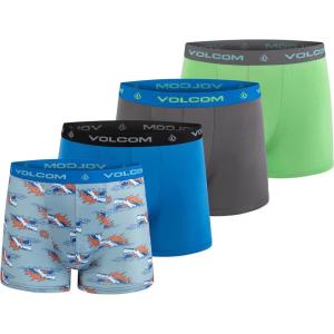 Volcom Boys Boxer Briefs Performance Underwear for Boys(Blue/Blue/Grey/Green)
