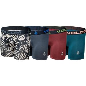 Volcom Boys Boxer Briefs Performance Underwear(Multi/Green/Maroon/Grey)