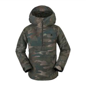 Volcom Boys’ Sluff Insulated Snowboard Winter Jacket(Cloudwash Camo S4)
