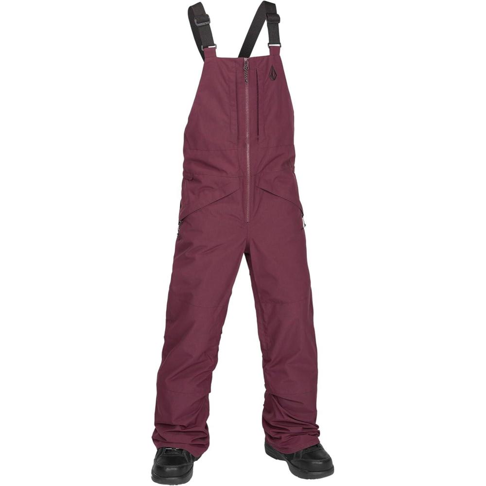 image:imageVolcom Boys Youth Barkley Bib Overall Snowboard PantBurgundy