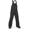 Volcom Boys’ Youth Barkley Bib Overall Snowboard Pant(Black S2)