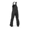 Volcom Boys’ Youth Barkley Bib Overall Snowboard Pant(Black S2)