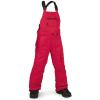 Volcom Boys’ Youth Barkley Bib Overall Snowboard Pant(Red)