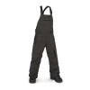 Volcom Boys’ Youth Barkley Bib Overall Snowboard Pant(Black Green)