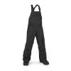 Volcom Boys’ Youth Barkley Bib Overall Snowboard Pant(Black S2)