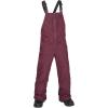 Volcom Boys’ Youth Barkley Bib Overall Snowboard Pant(Burgundy)