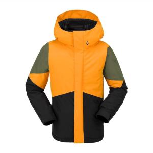 Volcom Boys’ Vernon Insulated Snowboard Winter Jacket(Gold S4)