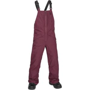 Volcom Boys’ Youth Barkley Bib Overall Snowboard Pant(Burgundy)