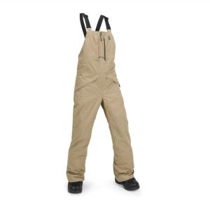 Volcom Boys’ Youth Barkley Bib Overall Snowboard Pant(Dark Khaki S4)