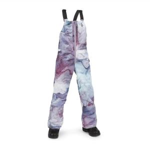 Volcom Boys’ Youth Barkley Bib Overall Snowboard Pant(Glacier Ink S4)
