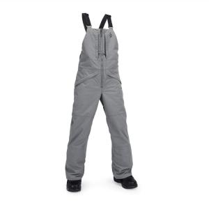 Volcom Boys’ Youth Barkley Bib Overall Snowboard Pant(Storm Grey S4)
